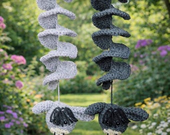 Handmade Crochet Donkey Wind Spinner