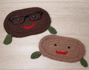 Handmade Crochet Turtle Eyeglasses Holder