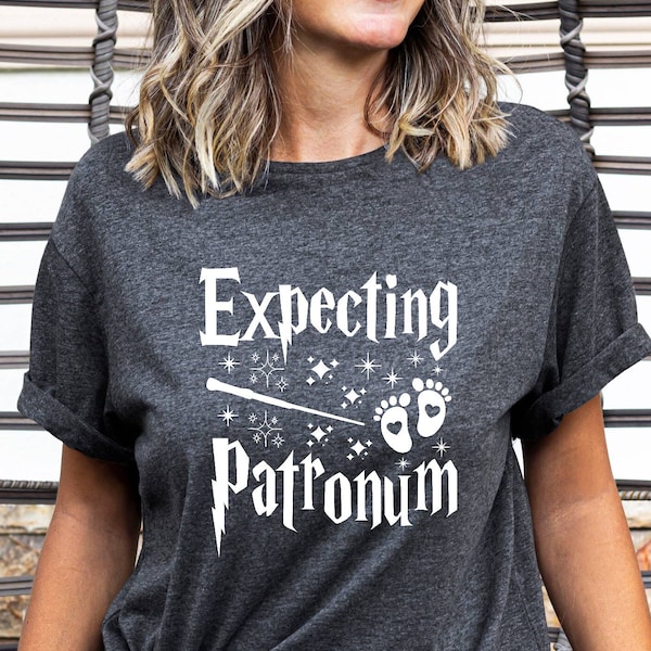 Expecting Patronum Shirt, Pregnancy Announcement Shirt, Baby Announcement T-Shirt, Birth Announcement, Pregnancy Gift, Maternity T-Shirt