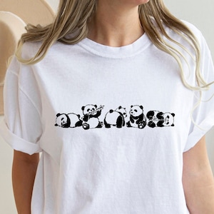 Cute Pandas Shirt, Panda Sweatshirt, Boho Graphic Shirt, Y2k Graphic Tee, Vintage Panda Outfit, Cool Unisex Shirt, This Is How I Roll Pandas