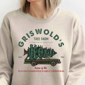 Vintage Griswold Christmas Sweatshirt - Sand Crewneck