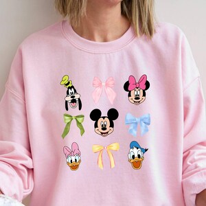 Mickey & Friends Coquette Sweatshirt: Disneyworld Trip Shirt