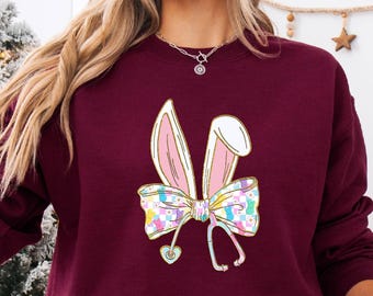 Nurse Easter Bunny Sweatshirt:  Medical Bunny Sweater
