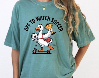 Funny Soccer Mom Goose  Comfort Colors Soccer T-shirt, Mama Mothers Day Gift