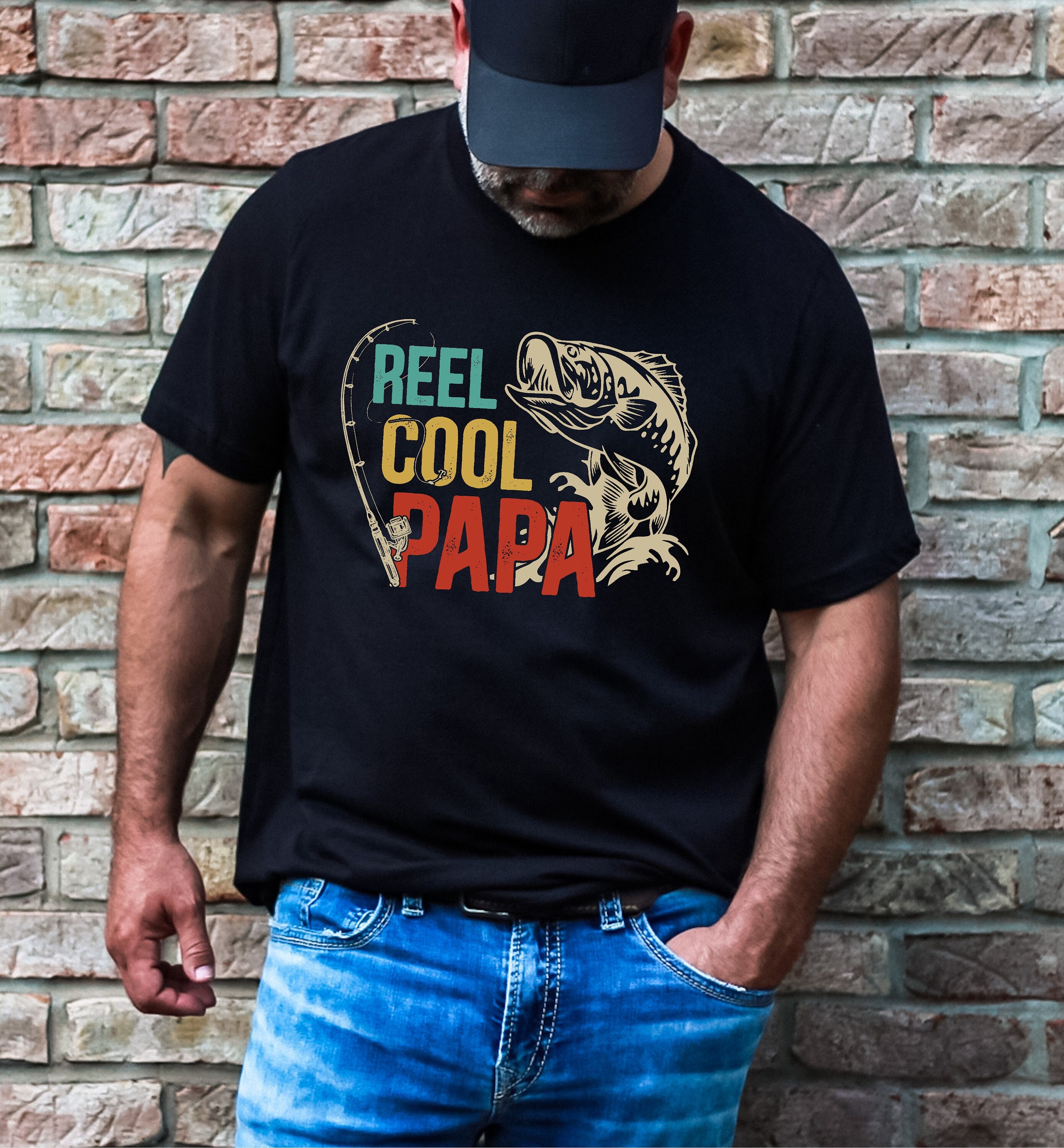 Papa Fishing T Shirt 