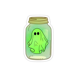 Boooner Ghost in a Jar Die-Cut Sticker / Bumper Sticker