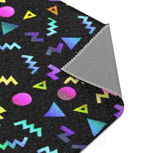 Nostalgic 80s 90s Arcade / Movie Theatre / Bowling Alley / Roller Rink Carpet Area Rugs