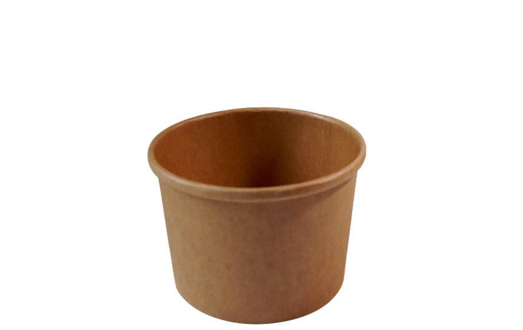 Kraft Paper Soup Containers/Bowls/Cups with Vented Paper Lids for Hot Soup  and Freeze Ice Cream - China Soup Container and Kraft Paper Soup Containers  price