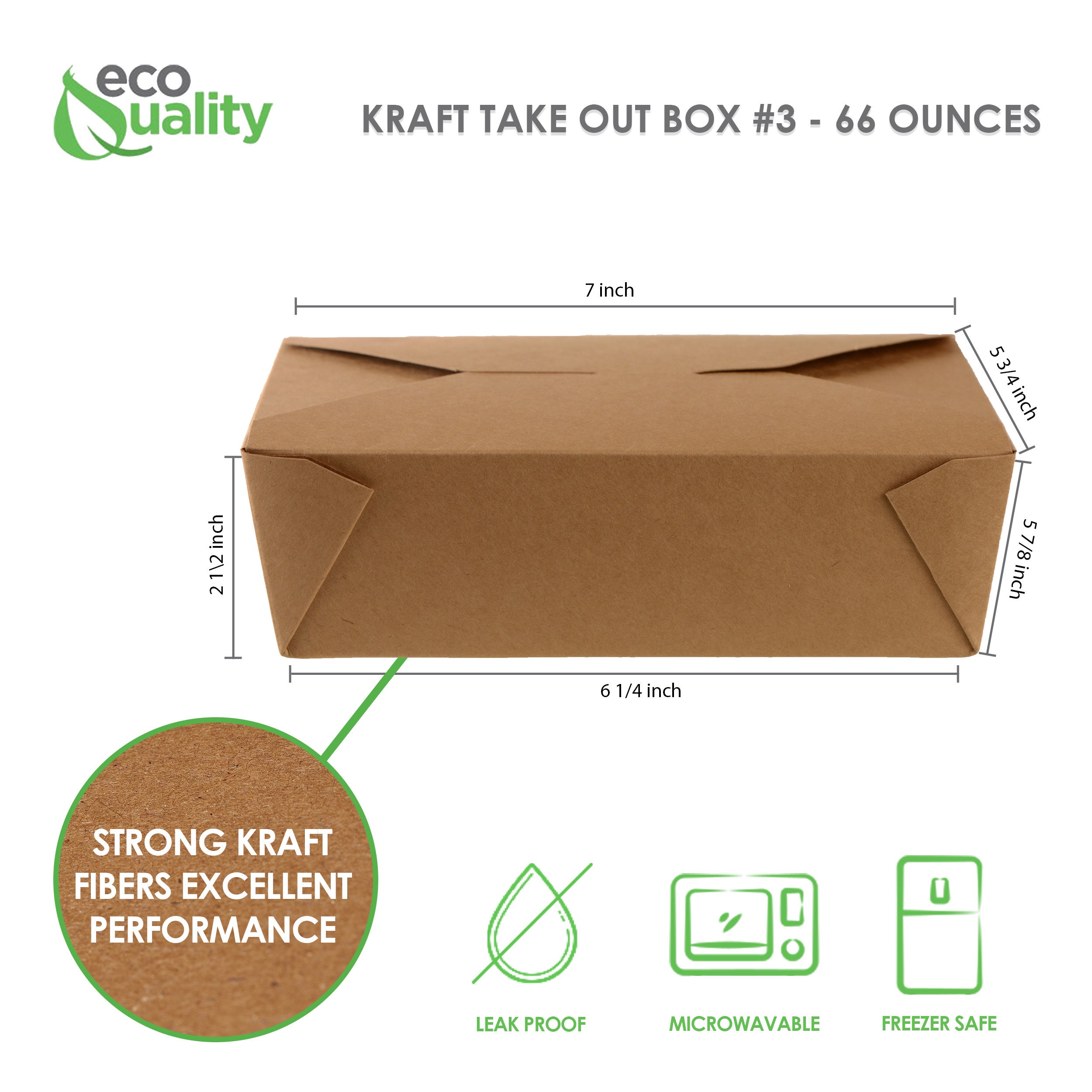 Natural Kraft To Go Boxes with Wire Handle, 12 boxes-TGB-NT