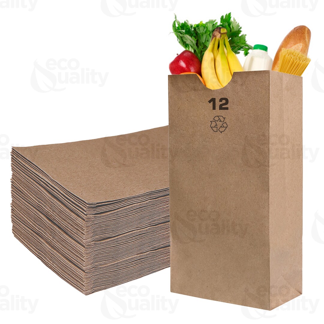 Paper Lunch Bags 12LB Brown Paper Bags 12LB Capacity Kraft Etsy