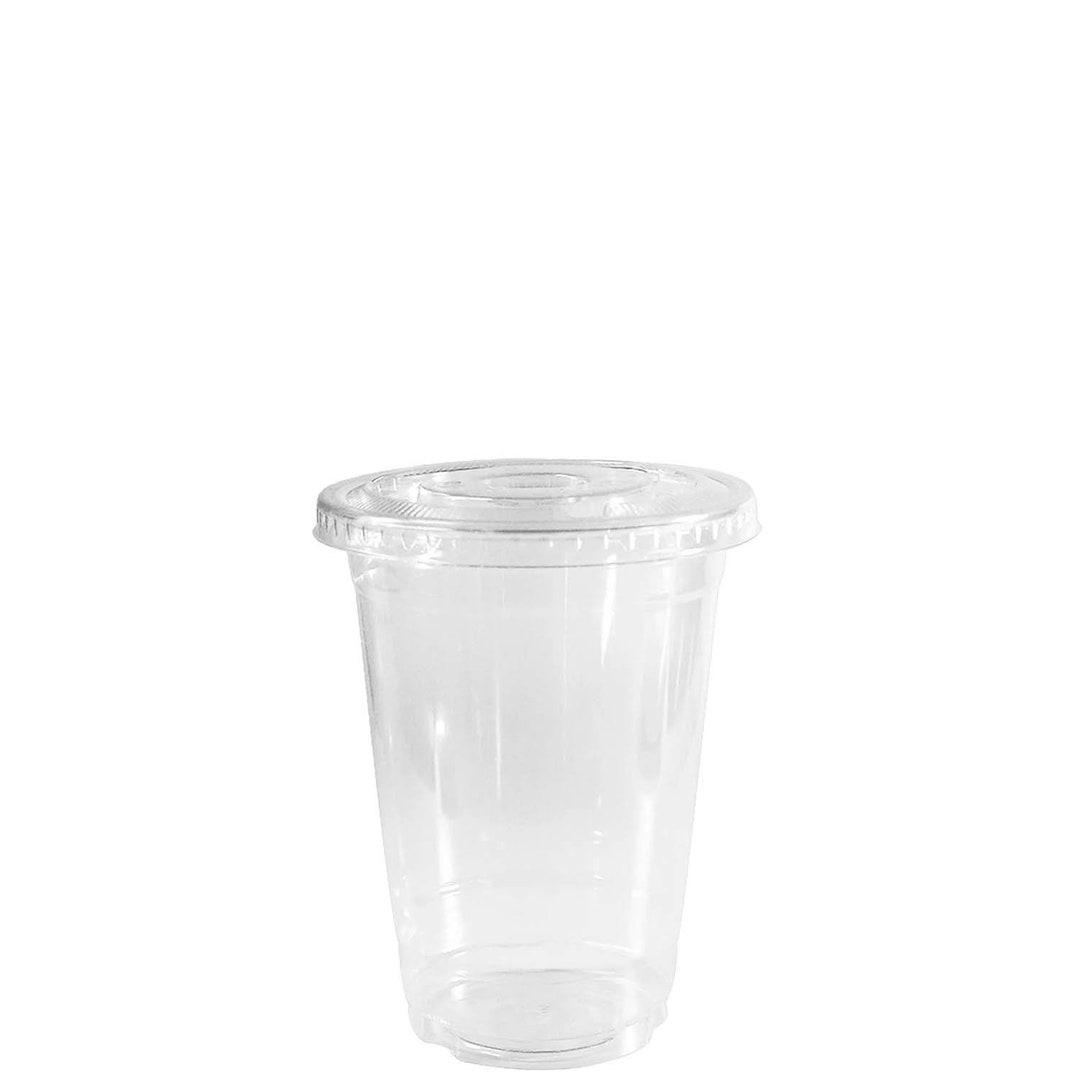 10oz Clear Plastic Disposable Cups With Lids Clear PET Cup for