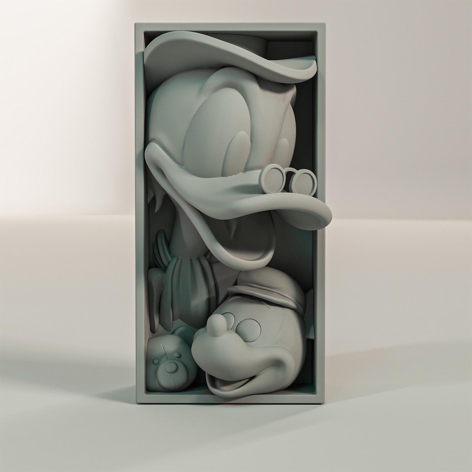 Angry Sailor Duck Book Nook | Retro Cartoon 3D Shadow Box | Nursery ...