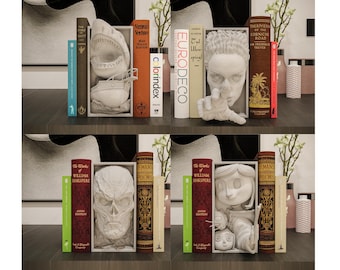 Horror Movie Book Nook Shadow Box | Gothic 3D Wall Art & Shelf Insert | Spooky Halloween Decor Gift