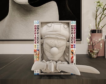 Pirate Clown Book Nook | Anime & Manga 3D Shadow Box | Otaku Shelf Decor 3D Wall Art