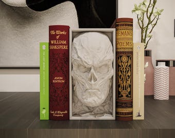 Dark Dimension Sorcerer Book Nook | 80s Horror Sci-Fi 3D Shadow Box | Spooky Shelf Decor 3D Wall Art