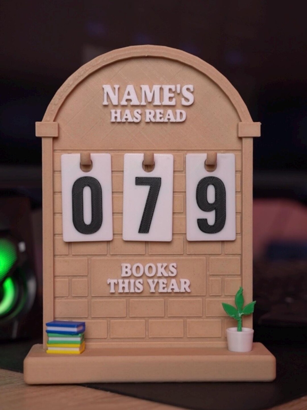 Custom Books Read Counter | Personalized Reading Tracker | Book Lover ...