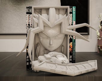 Card Battle King Book Nook | TCG Anime 3D Shadow Box | Gamer Room 3D Wall Art
