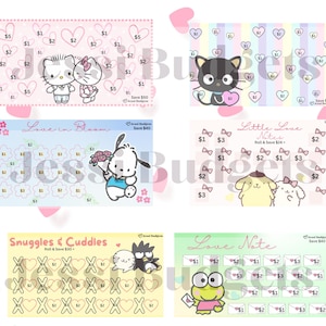 Love Day Challenges I Valentine&#39;s Day | For A6 I Printable Savings Challenge *Digital Download,* Not a physical product