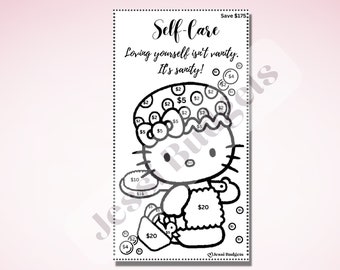 Take Time for Self Care I Self Care Savings Challenge | For A6 Cash Envelopes/Binders| Printable Savings Challenge *Digital Download*