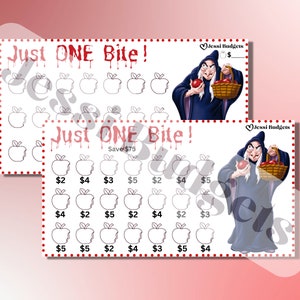 Just One BITE I 75 I Savings Challenge I Villain I Dark Side I Printable Savings Challenge I Digital Download I