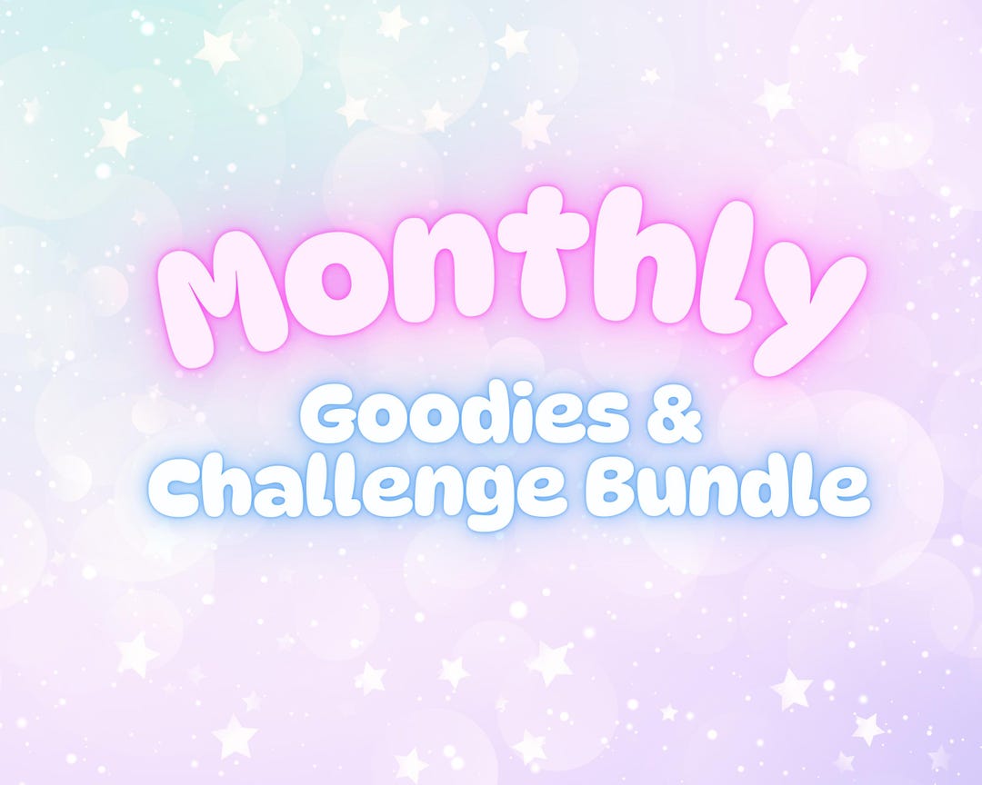 Monthly Themed Challenge Bundle | A6 I Budgeting Items | Physical Item ...