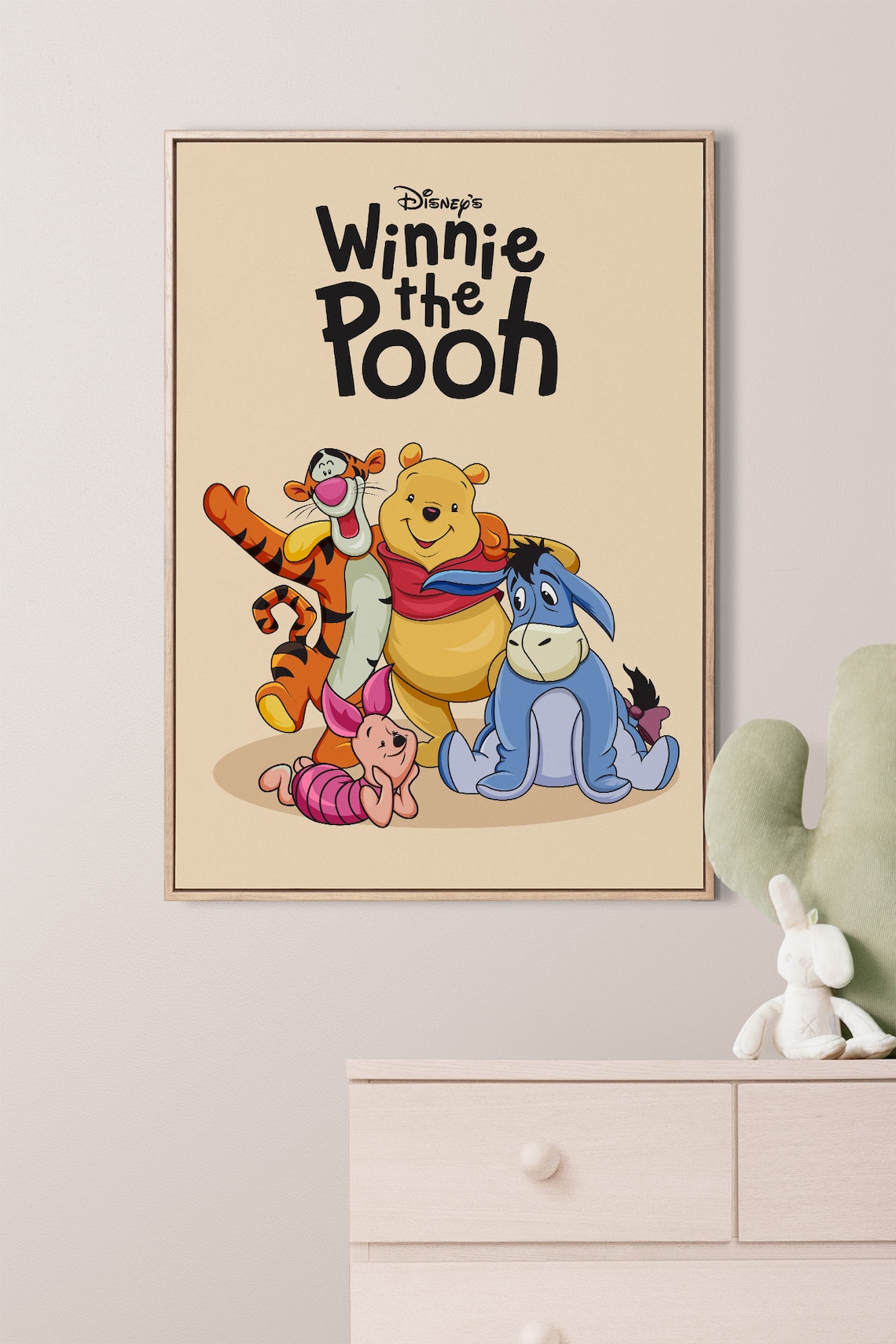 Printable Classic Winnie the Pooh Nursery Wall Art , Winnie