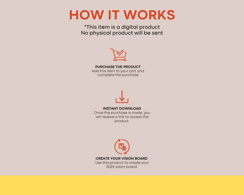 2025 Vision Board Digital Affirmations Manifest Checks and More Vision