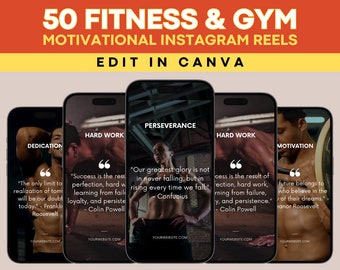 Modelos de Instagram de fitness, modelos de personal trainer, modelos de treino, rolos de fitness, vídeos de fitness, vídeos de academia, conteúdo de rolo DFY