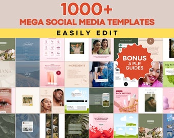 Modelli Canva statici comprovati per i social media, kit di strumenti per il marketing digitale, modelli di branding, grafica di marketing, progetti Canva modificabili
