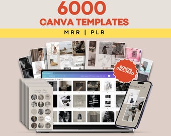 Canva Templates Bundle, Social Media Vorlagen für Instagram Posts & Stories, Pinterest Pins, Facebook, Blogger Designs