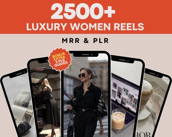 Luxury Woman Faceless Aesthetic Reels, Instagram Reels for Digital Marketing, MRR/PLR Canva Templates, Faceless Video Content