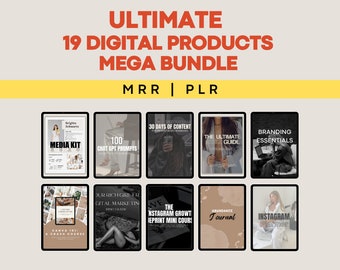 Prodotti digitali PLR, diritti di rivendita master, rulli senza volto pronti per te, prompt AI, eBook, planner, guida al marketing digitale