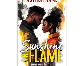 Contemporary Black Romance Premade Book Cover: Black Couple (Digital Download)