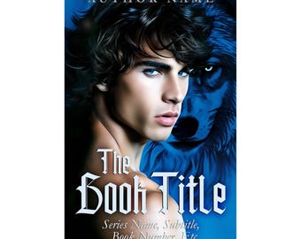 YA Paranormal Wolf Shifter Book Cover: Dark Romance Urban Fantasy (Digital Download)