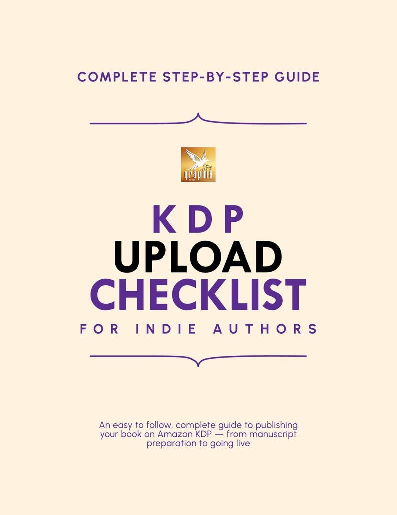 Self Publishing Checklist.pdf KDP Self-publishing Checklist, Indie Author: Step-by-step Guide to Self ...