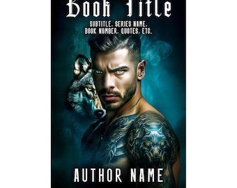 Wolf Shifter Romance Book Cover: Dark Fantasy Premade Design (Digital Download)