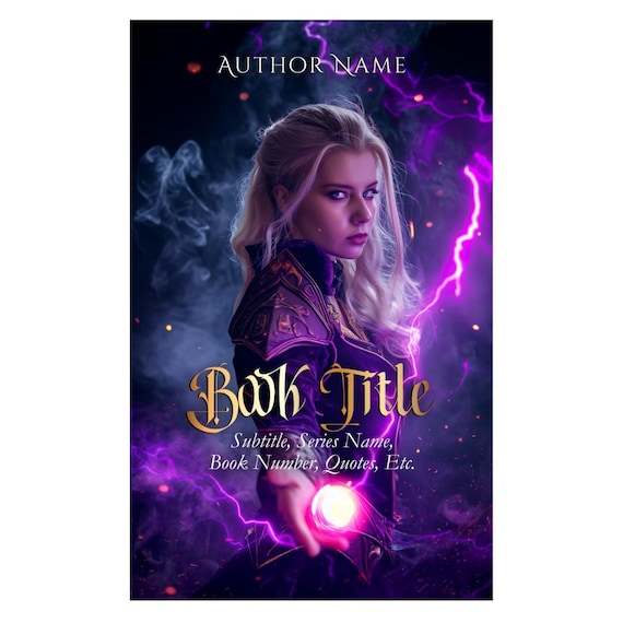 Pre-made Book Covers Magical Academia YA Fantasy Blonde Teen