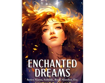 Premade Fantasy eBook Cover Young Reader Middle Grade YA Fantasy Brown Hair Girl Customizable Text Indie Author KDP Self-Publishing Shorts