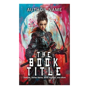 Premade Fantasy Book Cover: Asian Ninja Woman Warrior (Digital Download)