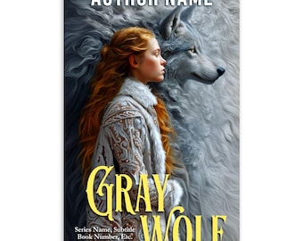 Premade YA Fantasy Book Cover: Guardian Wolfshifter Princess, Customizable Text (Digital Download)