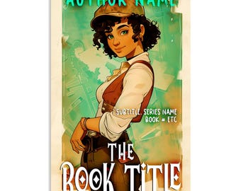 Steampunk Girl Book Cover: Young Adult Historical Fiction, Vintage Illustration (Digital Download)