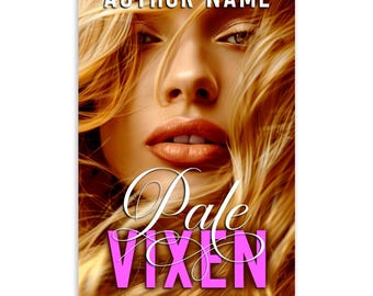 Steamy Romance Book Cover: Blonde Woman, Customizable Text (Digital Download)