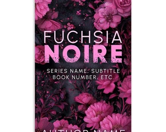 Contemporary Dark Fantasy Romantasy Book Cover: Floral Design Customizable Text (Digital Download)