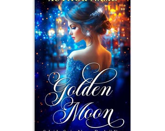 Historical Romance eBook Cover: Woman in a Blue Dress (Readymade, Commercial Use, Digital Download)