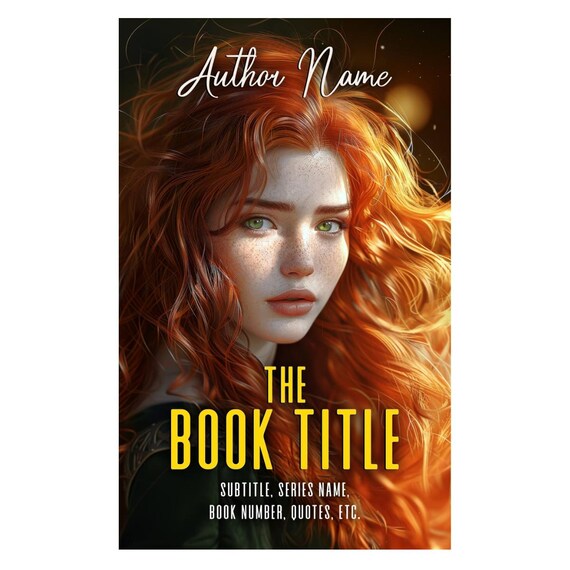 Premade YA Fantasy eBook Cover: Redhead Fairytale (Digital Download)