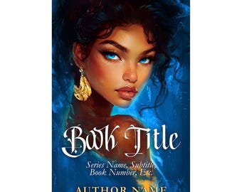 Urban Fantasy Book Cover: Mixed Race Woman, Blue Eyes (Digital Download)