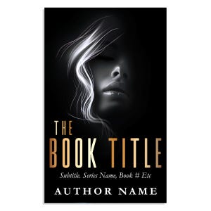 Romantyczny thriller Gotowa okładka książki Mroczny romans Noir Tajemnica Mroczna fantastyka Twarz blondynki w cieniu Autor niezależny Samodzielne publikowanie
