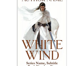 YA Fantasy Book Cover: Lone Swordsman, White Cloak Assassin (KDP Digital Download)