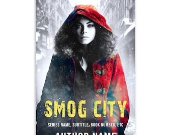 Dystopian Fantasy Apocalypse Book Cover: Urban City Ruins, Young Adult  (Blank Image Digital Download)