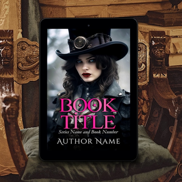 Alternative History Steam Punk Historical Fiction Premade eBook Cover Ai Art Female Vampire Hunter KDP Ready Indie Author Self-Published